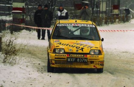 Jacek Sikora i Marek Kaczmarek - Fiat Cinquecento Sporting.